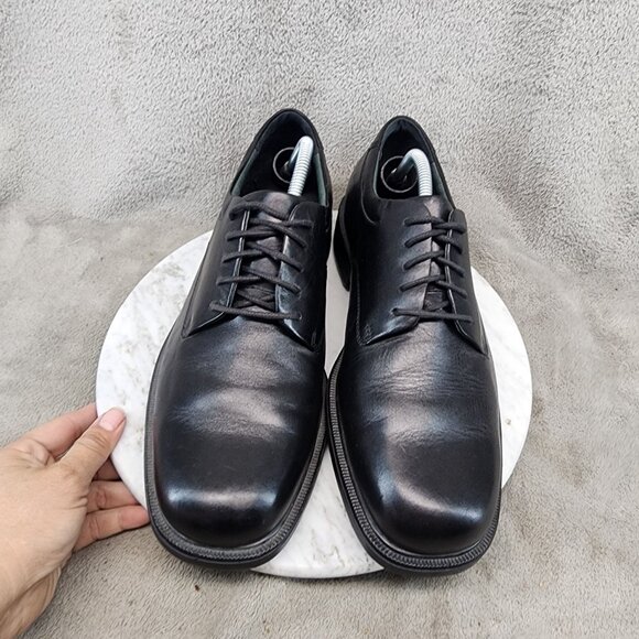 Rockport Shoes Mens Size 9.5 Margin Black Leather Lace Up Oxford *GUC* main image 8